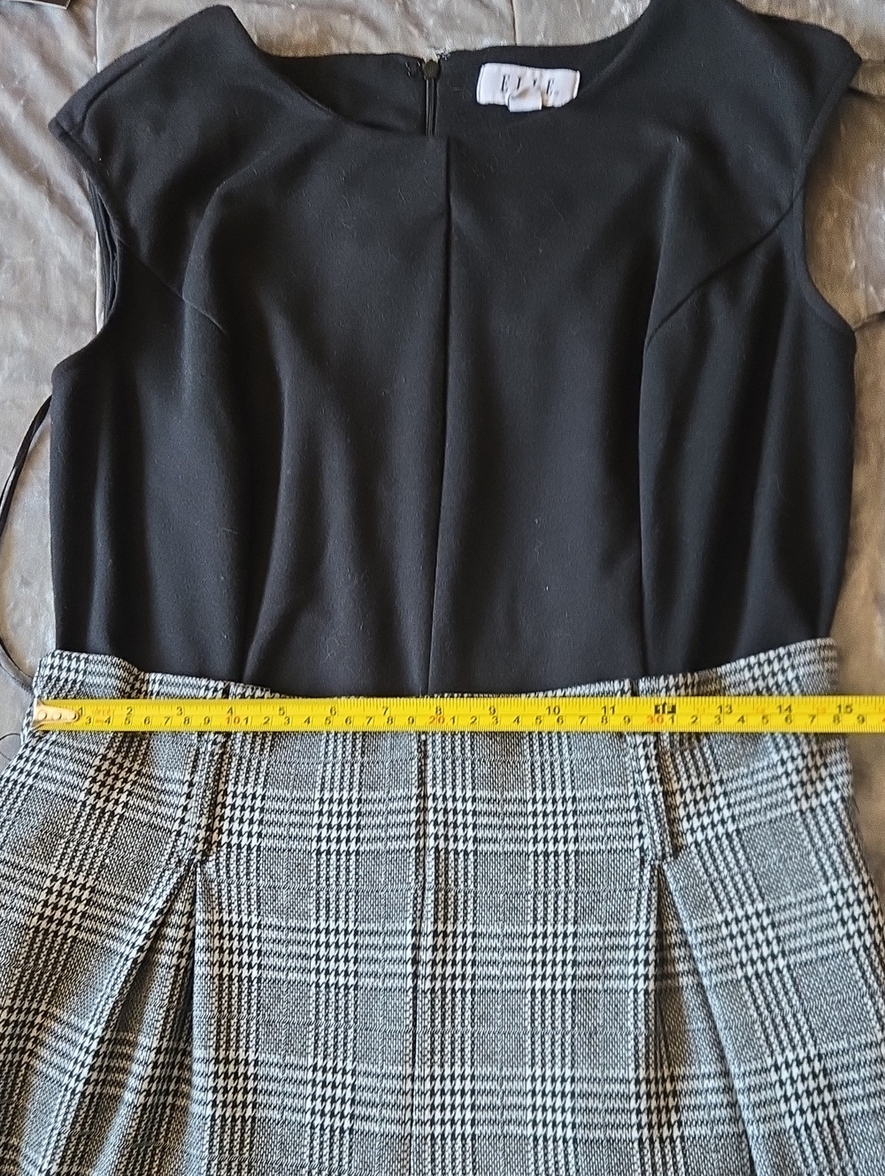Elle Black And Plaid Jumpsuit - Picture 8 of 8
